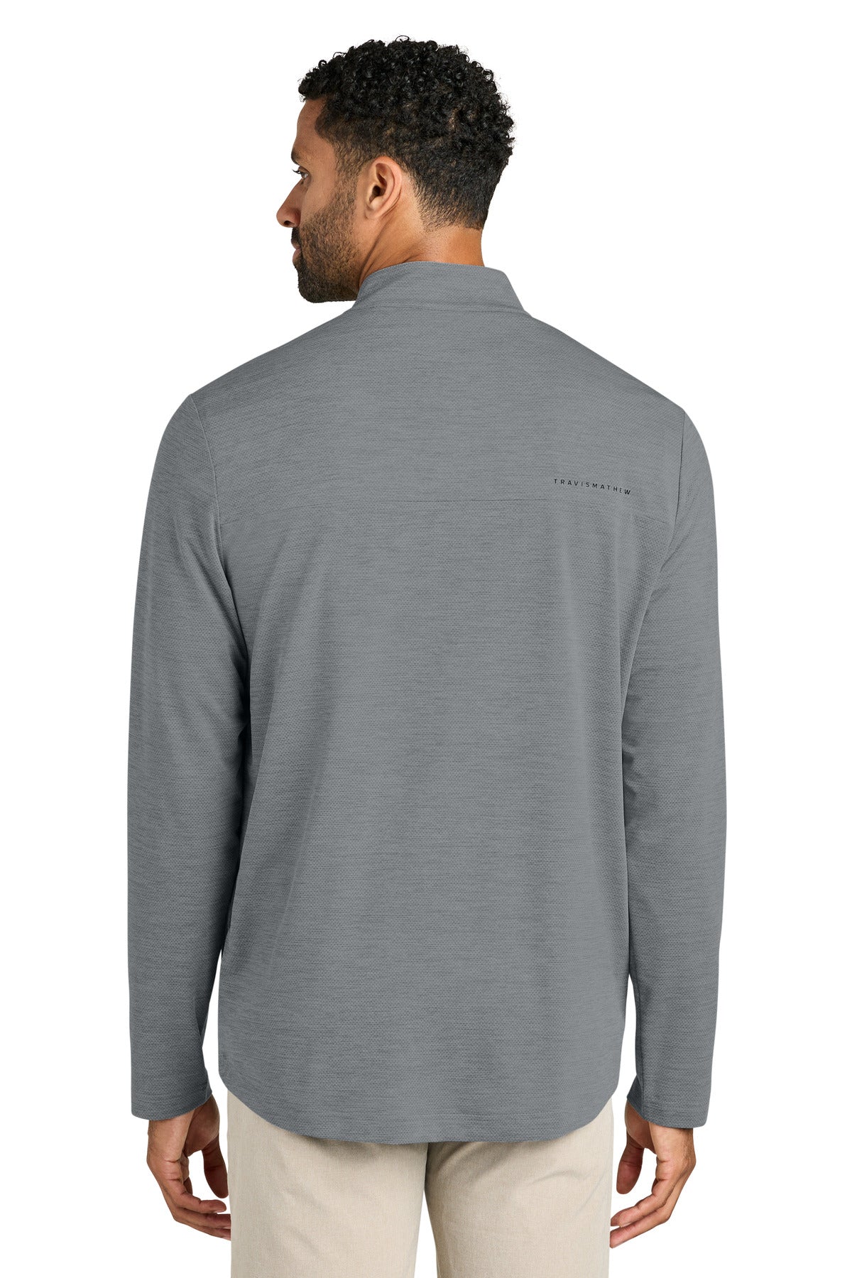 TravisMathew Onward 1/4-Zip - Quiet Shade Grey Heather