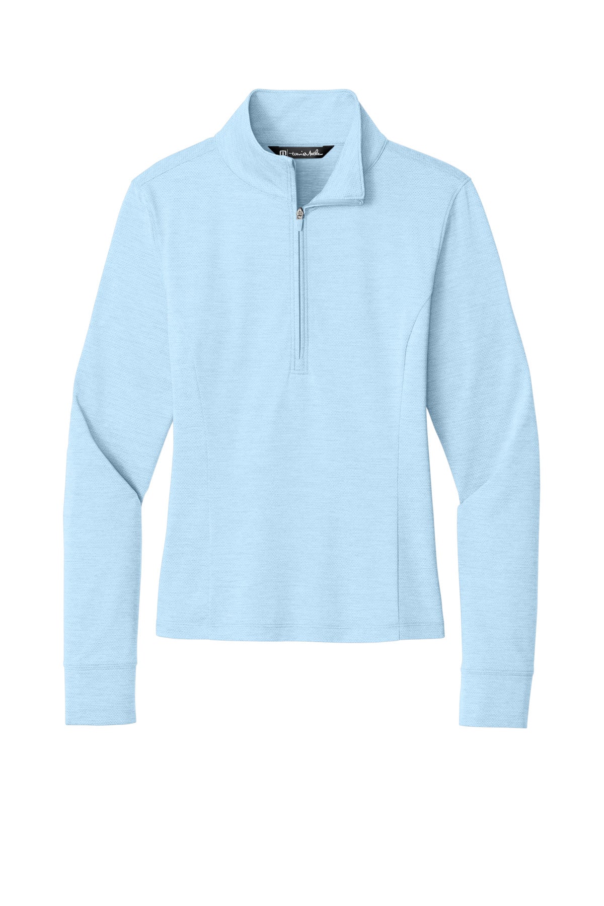 TravisMathew Women's Onward 1/2-Zip - Airy Blue Heather