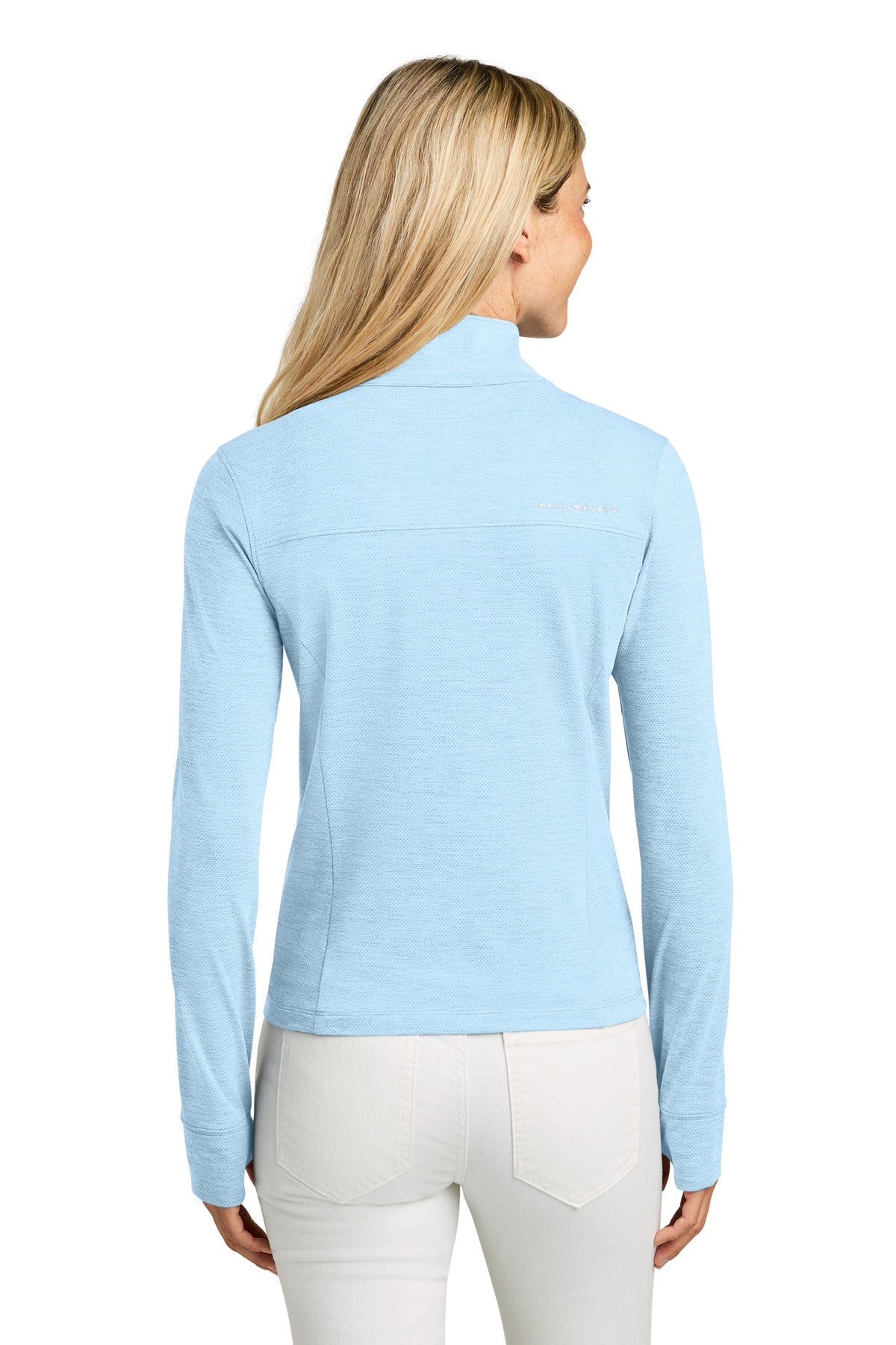 TravisMathew Women's Onward 1/2-Zip - Airy Blue Heather