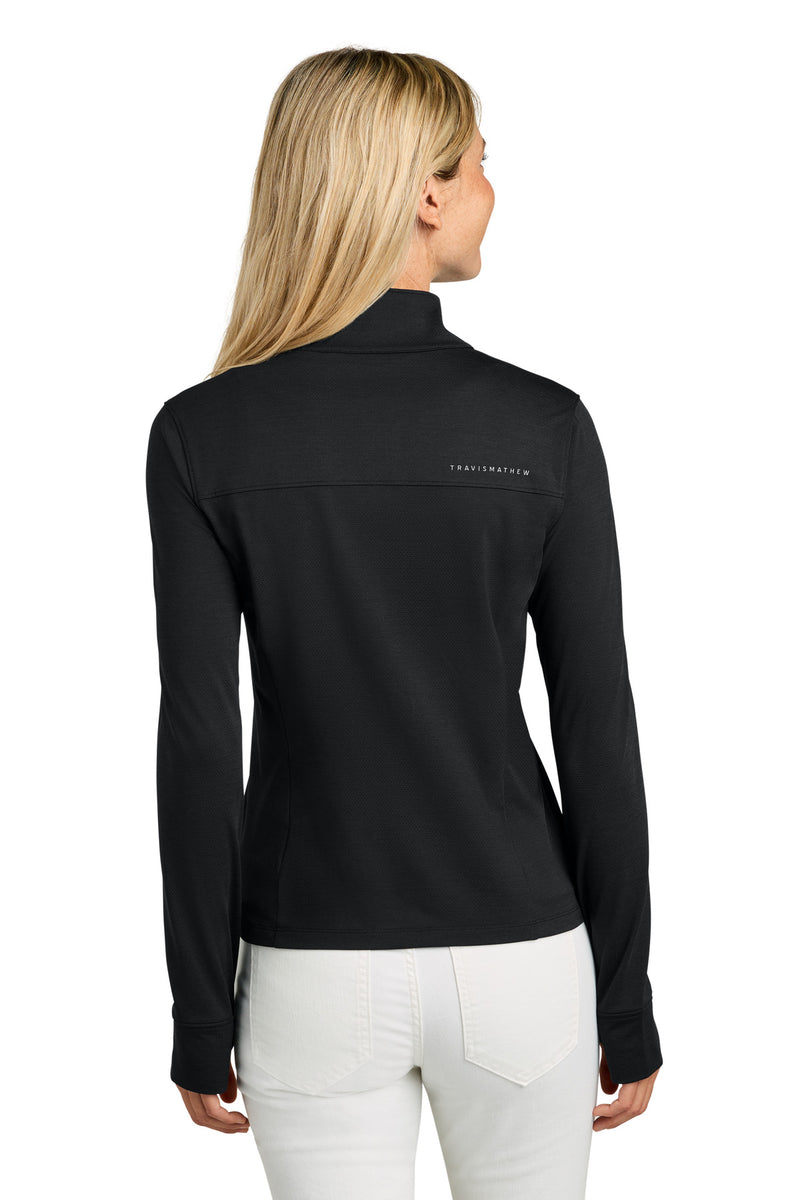 TravisMathew Women's Onward 1/2-Zip - Black