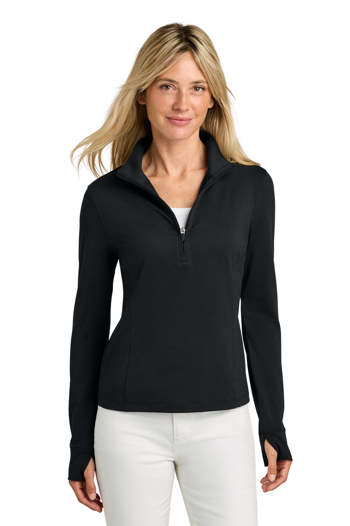 TravisMathew Women's Onward 1/2-Zip - Black