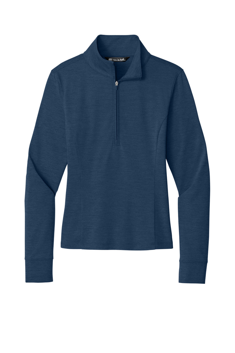 TravisMathew Women's Onward 1/2-Zip - Navy Heather