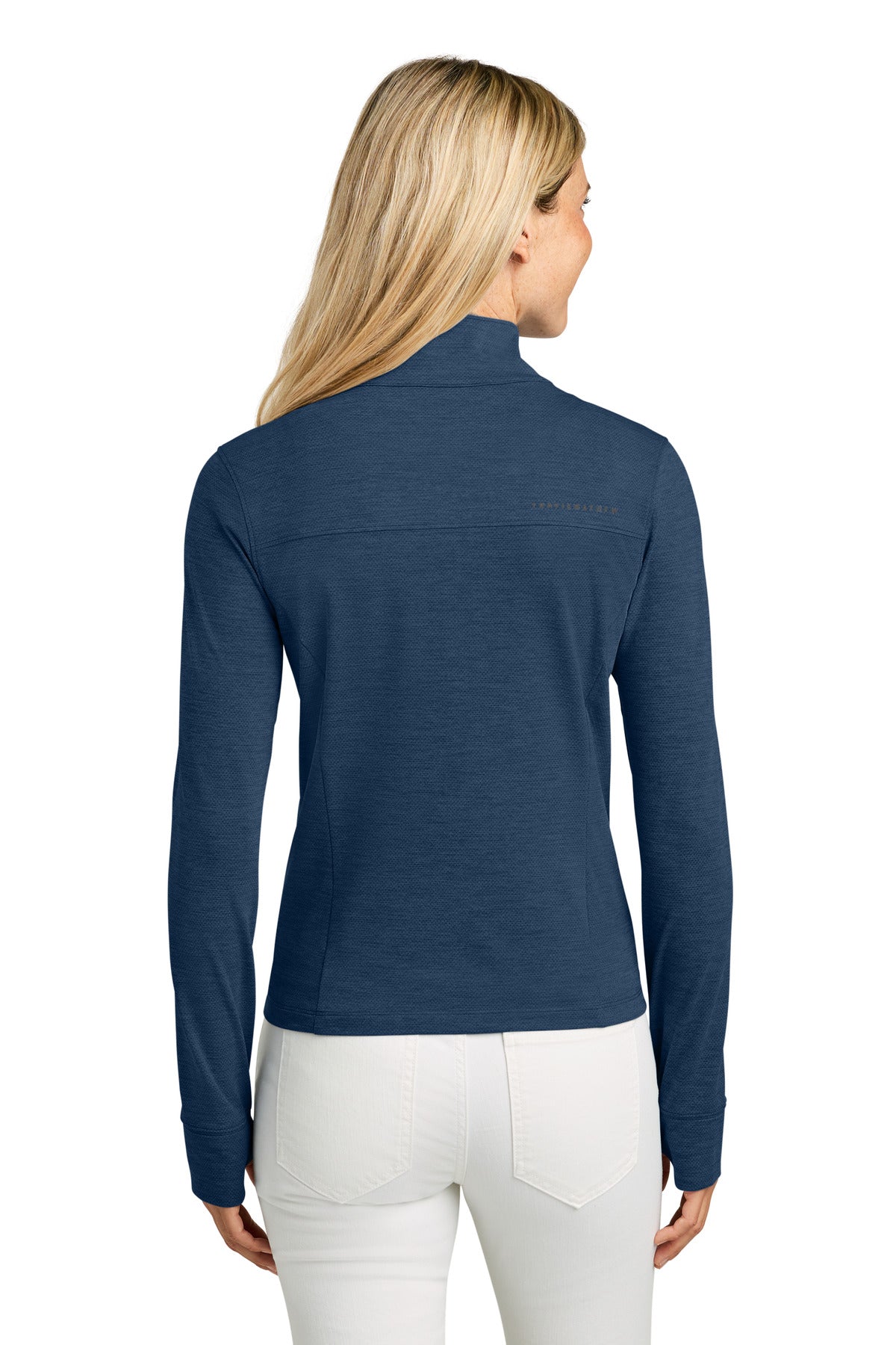TravisMathew Women's Onward 1/2-Zip - Navy Heather
