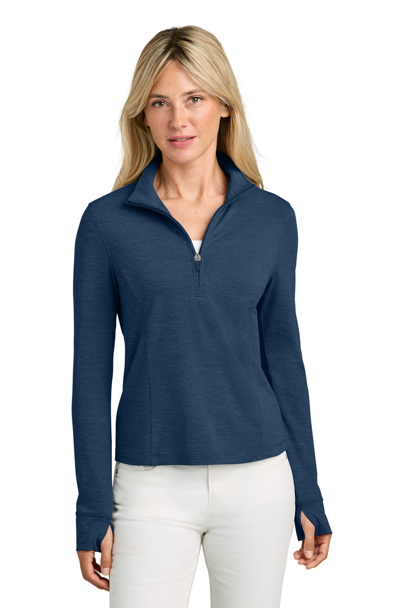 TravisMathew Women's Onward 1/2-Zip - Navy Heather
