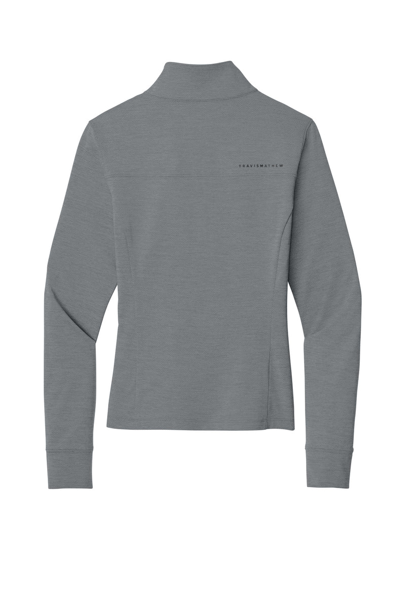 TravisMathew Women's Onward 1/2-Zip - Quiet Shade Grey Heather