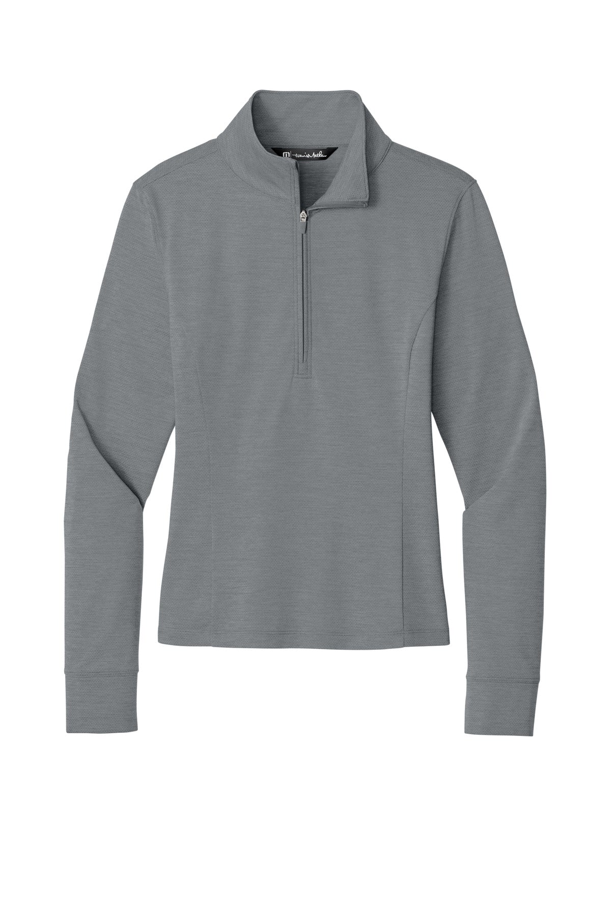 TravisMathew Women's Onward 1/2-Zip - Quiet Shade Grey Heather