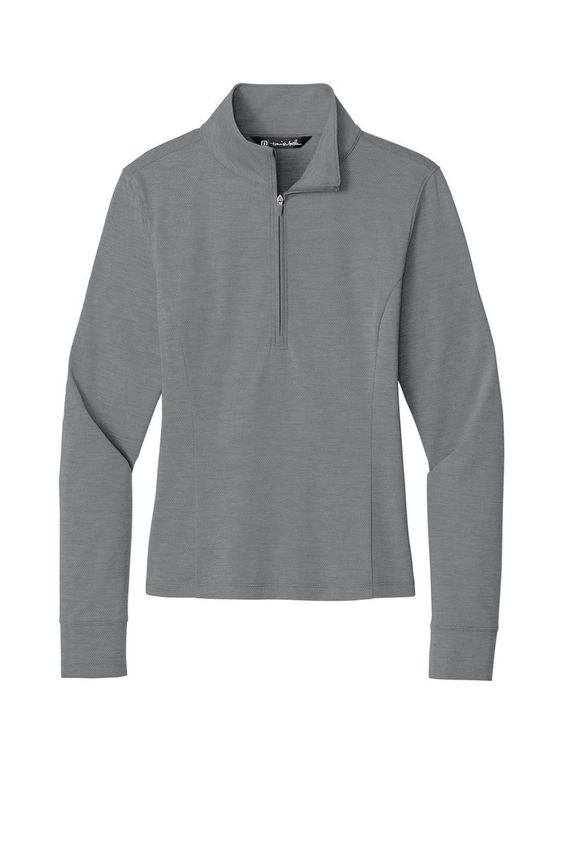TravisMathew Women's Onward 1/2-Zip - Quiet Shade Grey Heather