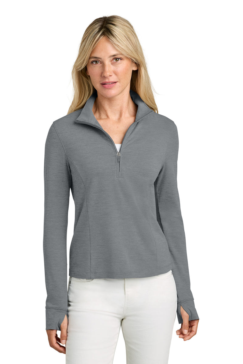 TravisMathew Women's Onward 1/2-Zip - Quiet Shade Grey Heather