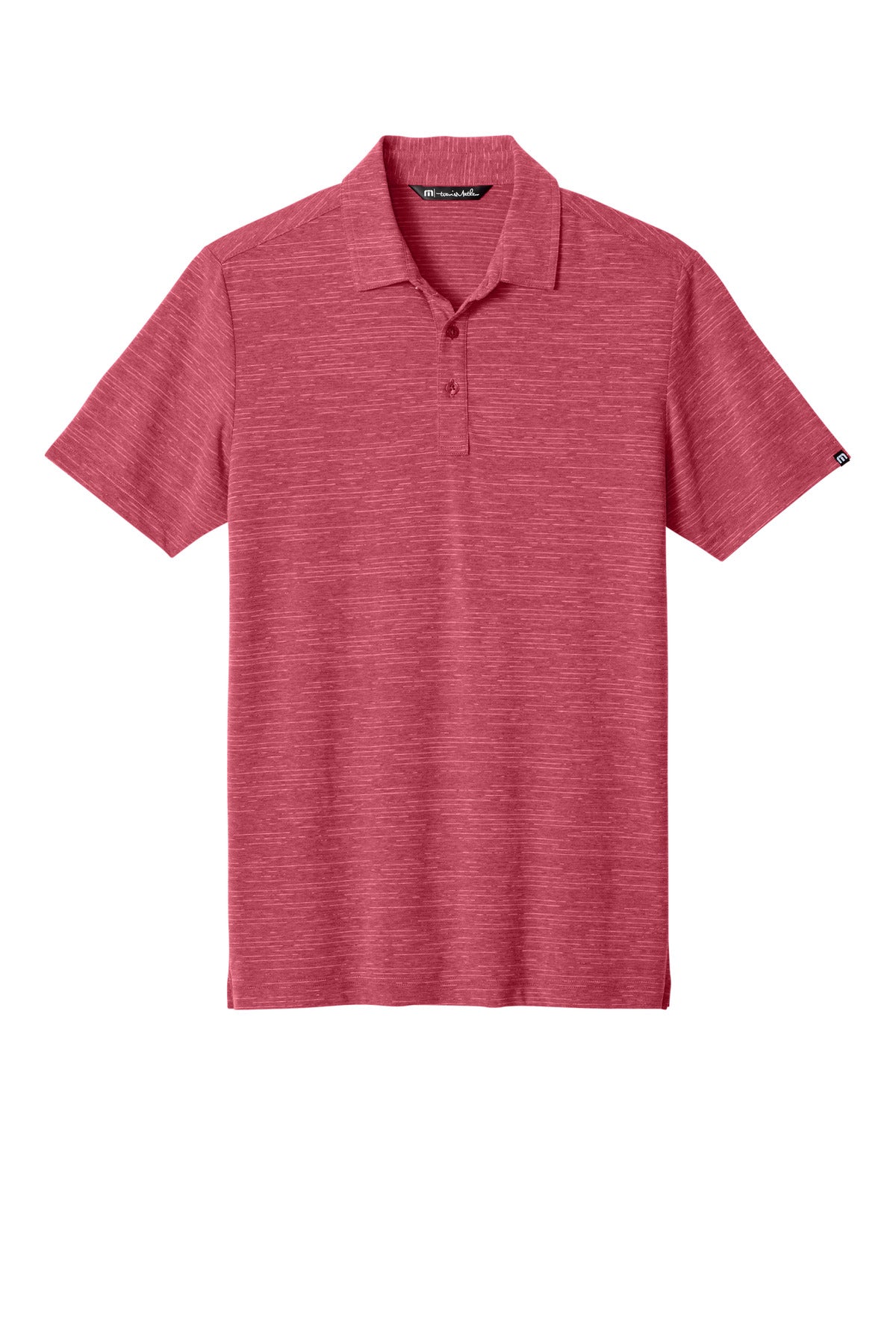 TravisMathew Crestview Polo - Scooter Red Heather