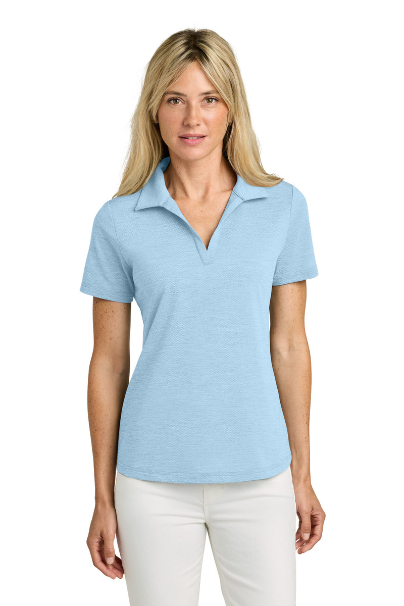 TravisMathew Women's Onward Polo - Airy Blue Heather