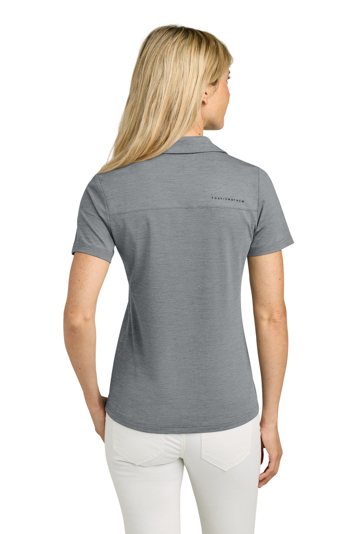 TravisMathew Women's Onward Polo - Quiet Shade Grey Heather