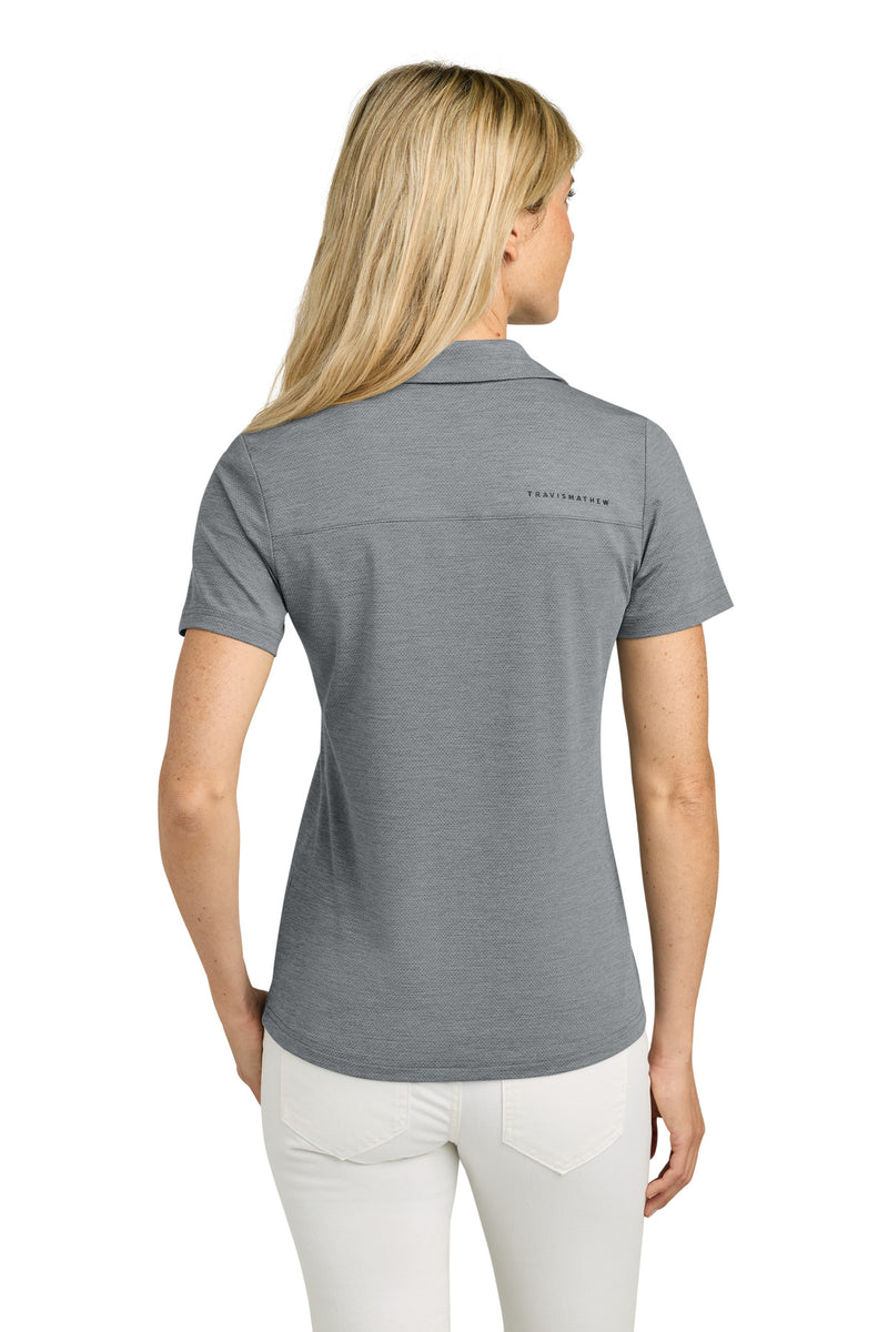 TravisMathew Women's Onward Polo - Quiet Shade Grey Heather