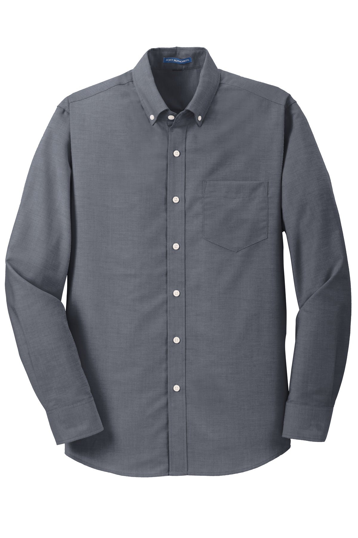 Port Authority Tall SuperPro Oxford Shirt - Black