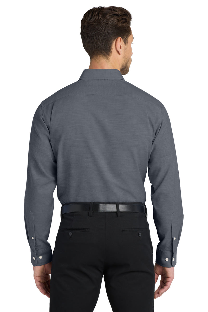 Port Authority Tall SuperPro Oxford Shirt - Black