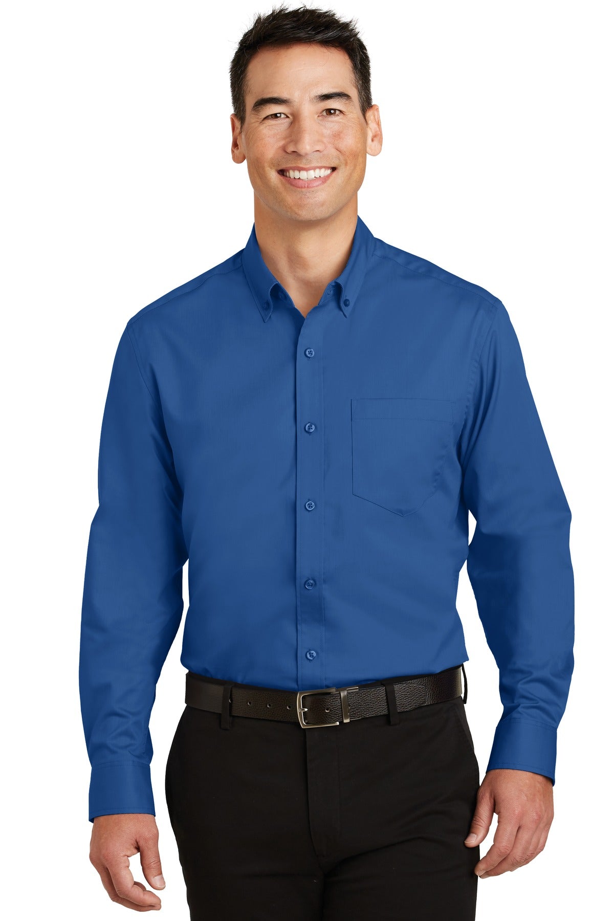Port Authority Tall SuperPro Twill Shirt - True Blue