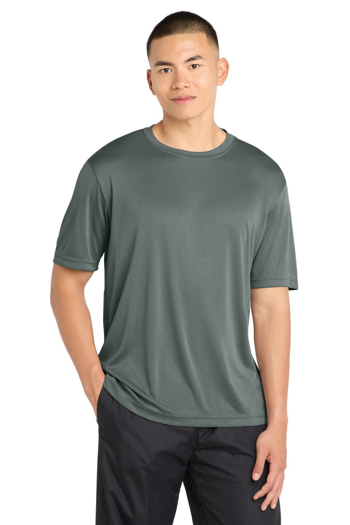 Sport-Tek Tall PosiCharge Competitor  Tee - Grey Concrete Heather