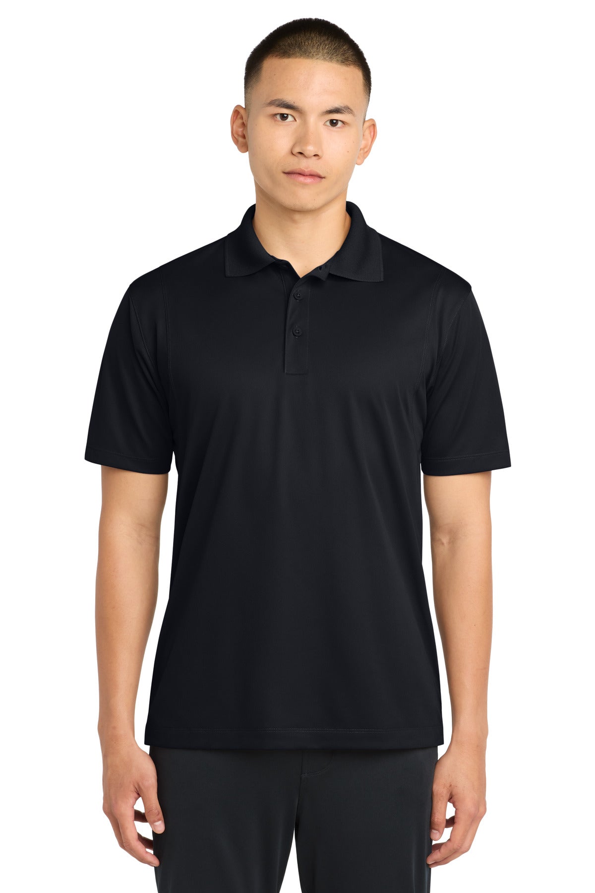 Sport-Tek Tall Micropique Sport-Wick Polo - Black
