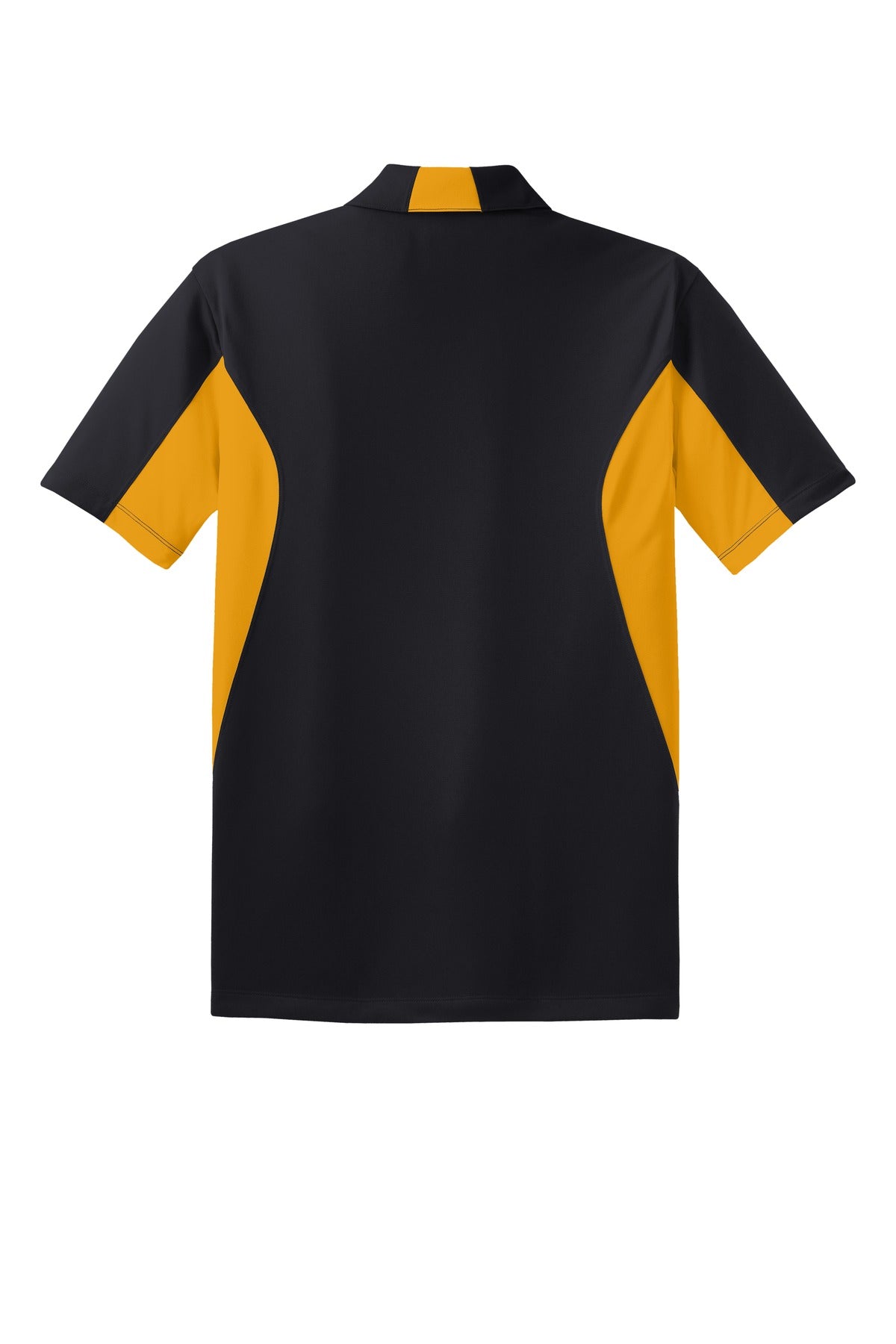 Sport-Tek Tall Side Blocked Micropique Sport-Wick Polo - Black/ Gold