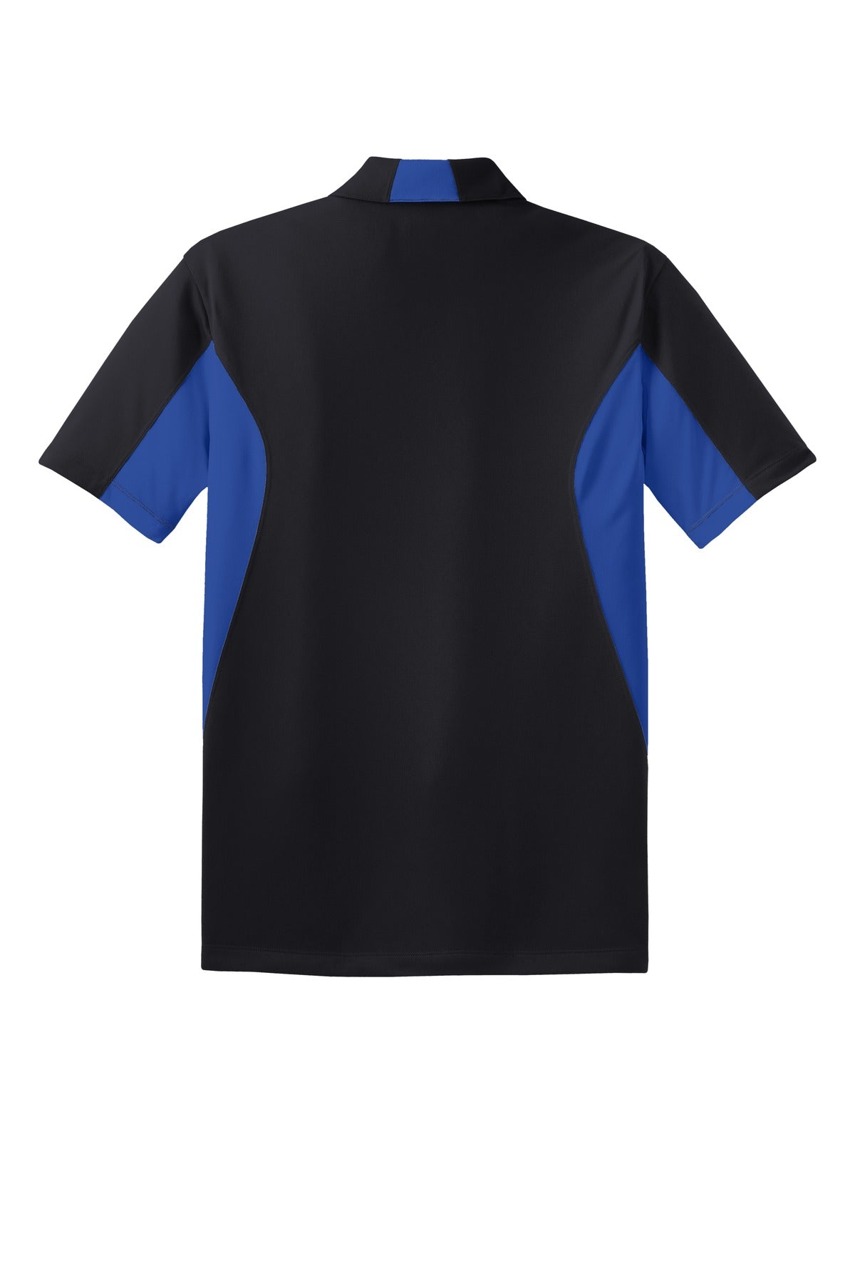 Sport-Tek Tall Side Blocked Micropique Sport-Wick Polo - Black/ True Royal
