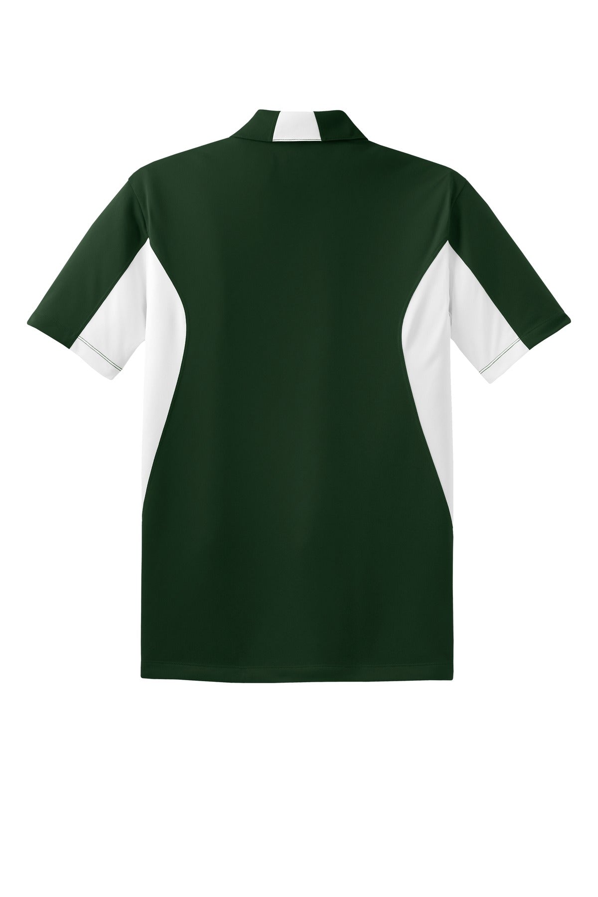 Sport-Tek Tall Side Blocked Micropique Sport-Wick Polo - Forest Green/ White