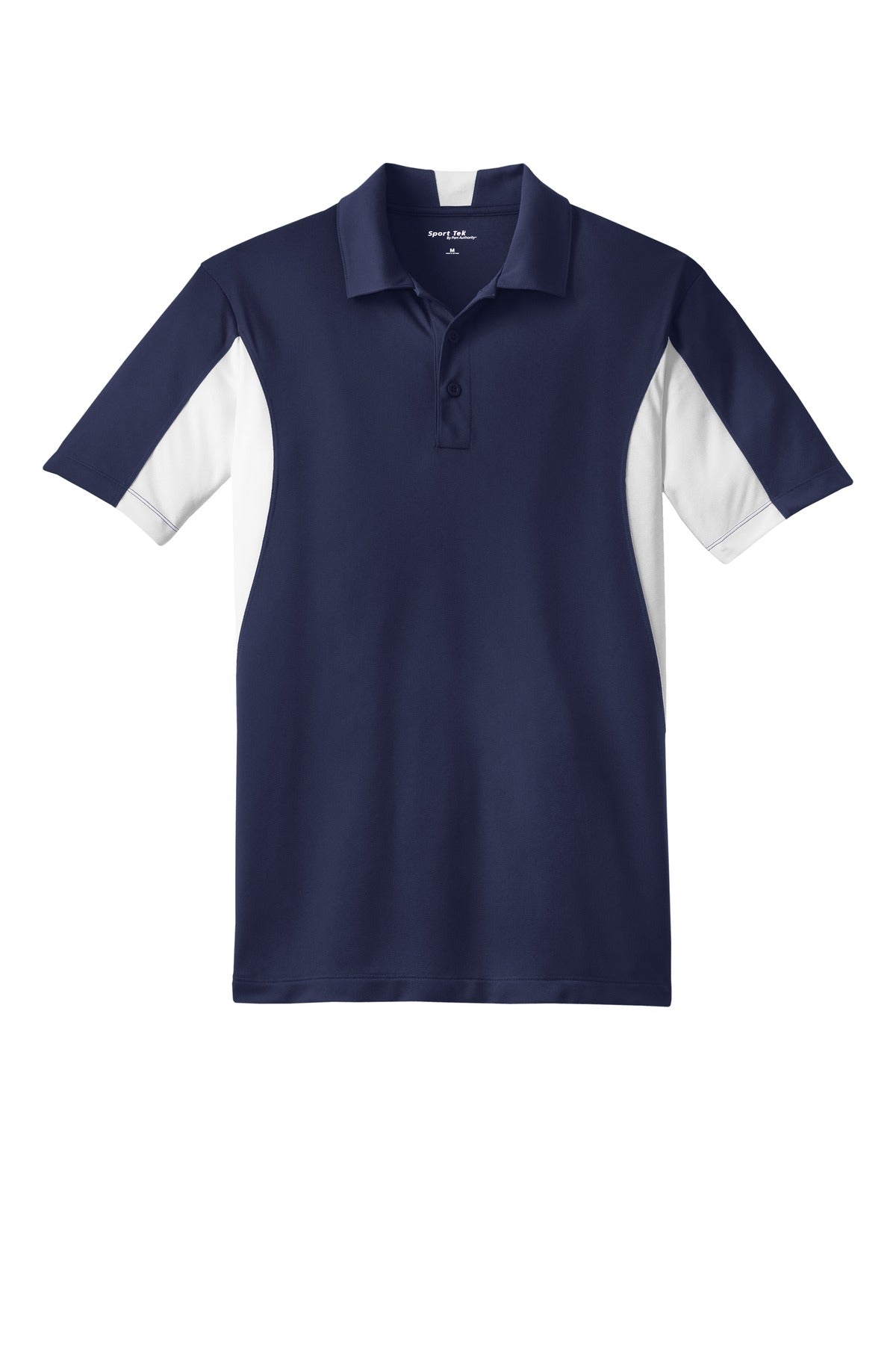 Sport-Tek Tall Side Blocked Micropique Sport-Wick Polo - True Navy/ White