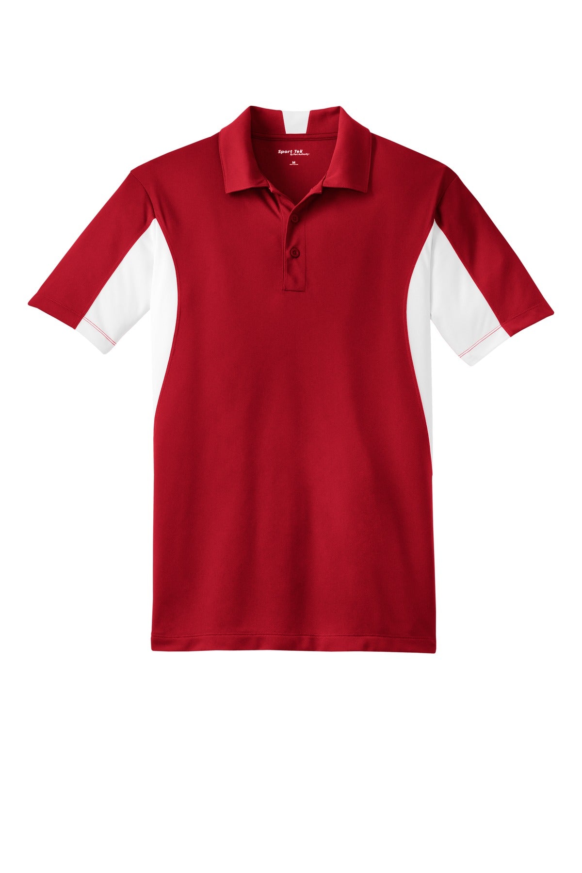Sport-Tek Tall Side Blocked Micropique Sport-Wick Polo - True Red/ White