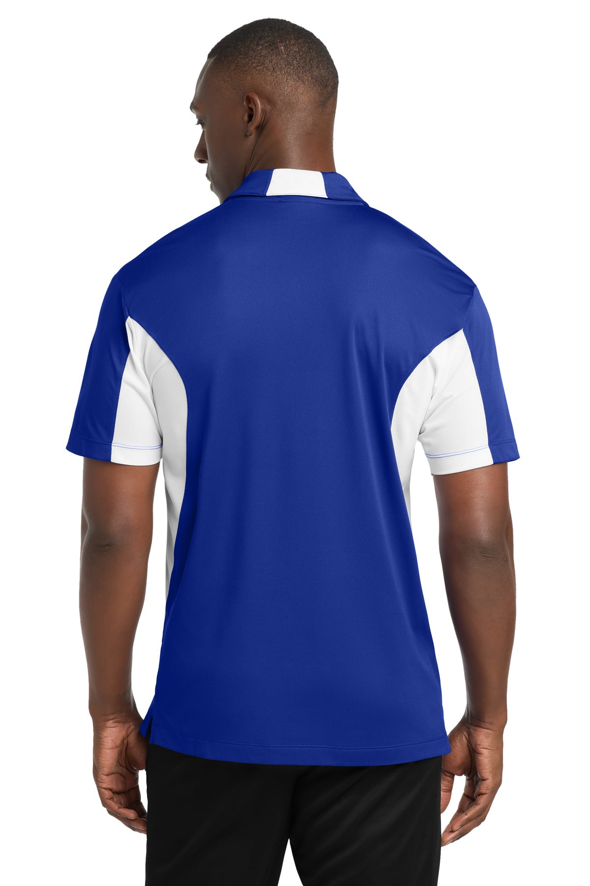 Sport-Tek Tall Side Blocked Micropique Sport-Wick Polo - True Royal/ White