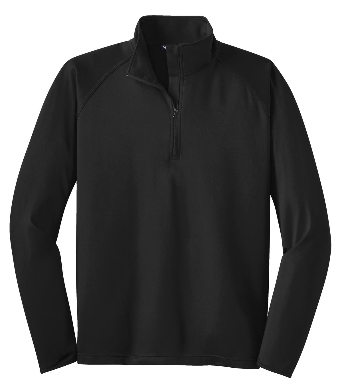 Sport-Tek Tall Sport-Wick Stretch 1/4-Zip Pullover - Black