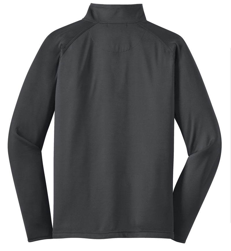 Sport-Tek Tall Sport-Wick Stretch 1/4-Zip Pullover - Charcoal Grey