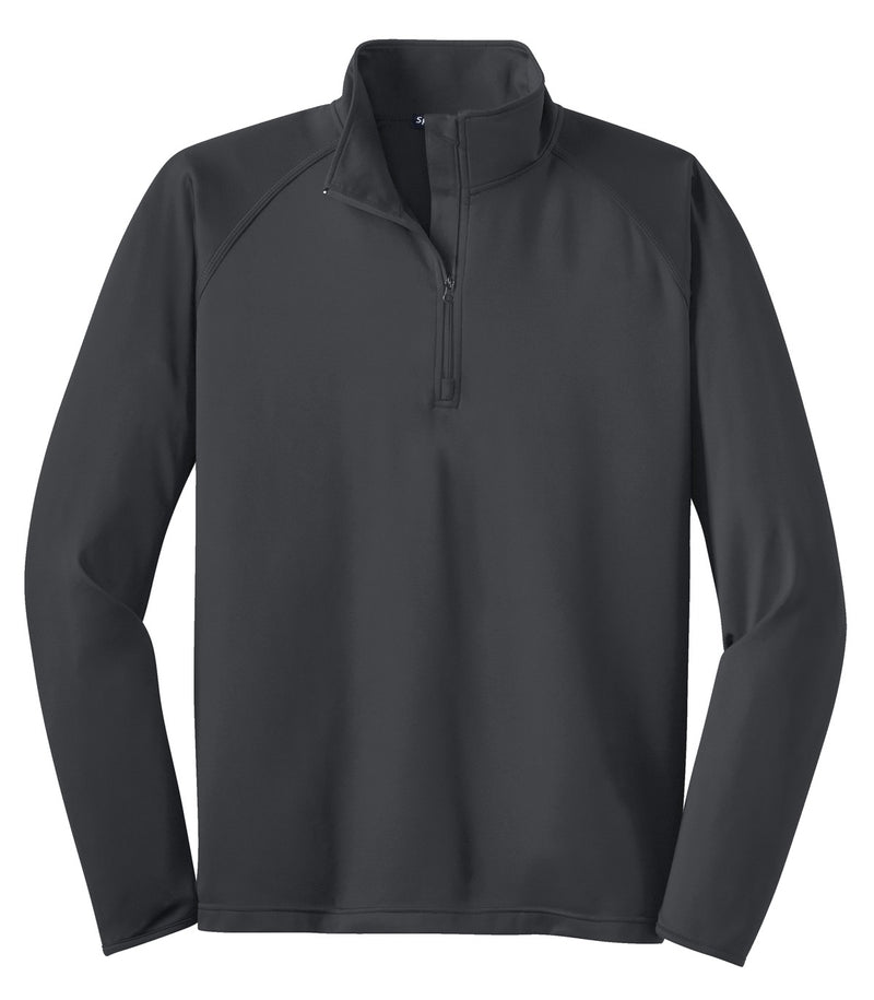 Sport-Tek Tall Sport-Wick Stretch 1/4-Zip Pullover - Charcoal Grey