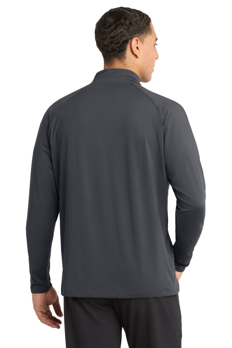 Sport-Tek Tall Sport-Wick Stretch 1/4-Zip Pullover - Charcoal Grey