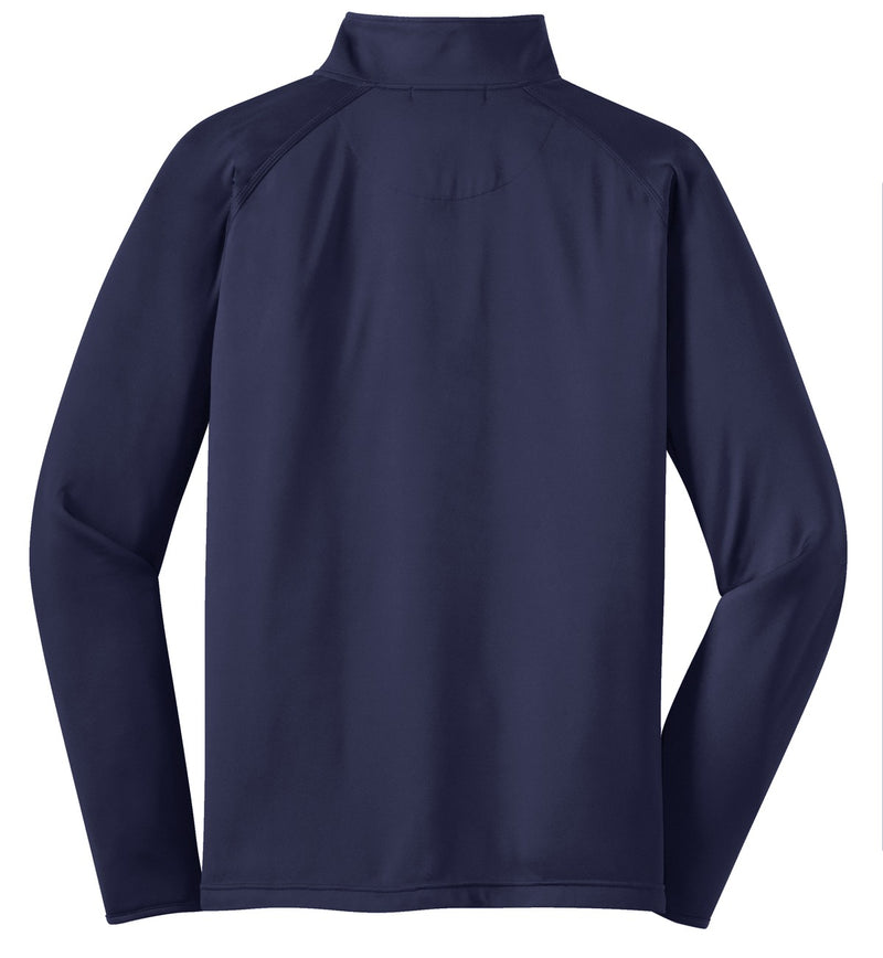 Sport-Tek Tall Sport-Wick Stretch 1/4-Zip Pullover - True Navy