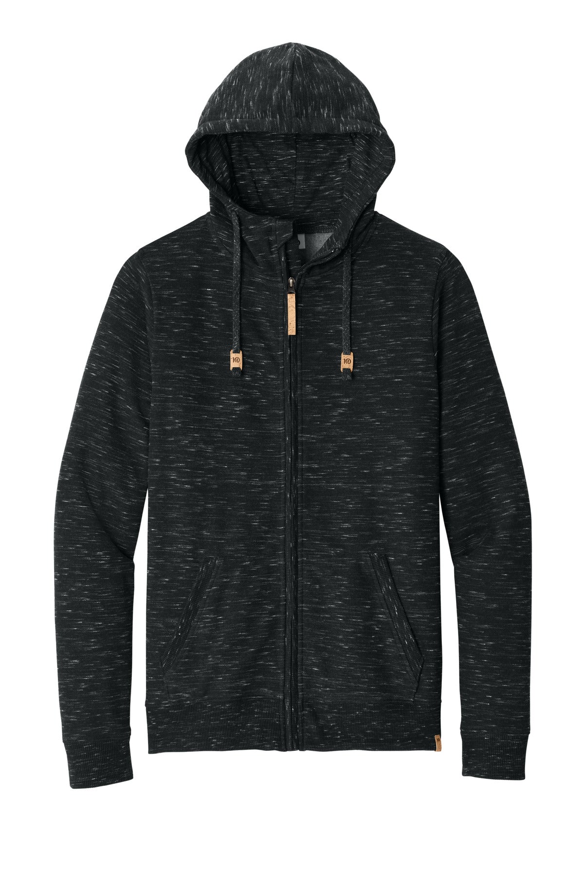tentree Space Dye Fleece Full-Zip Hoodie - Meteorite Black Space Dye