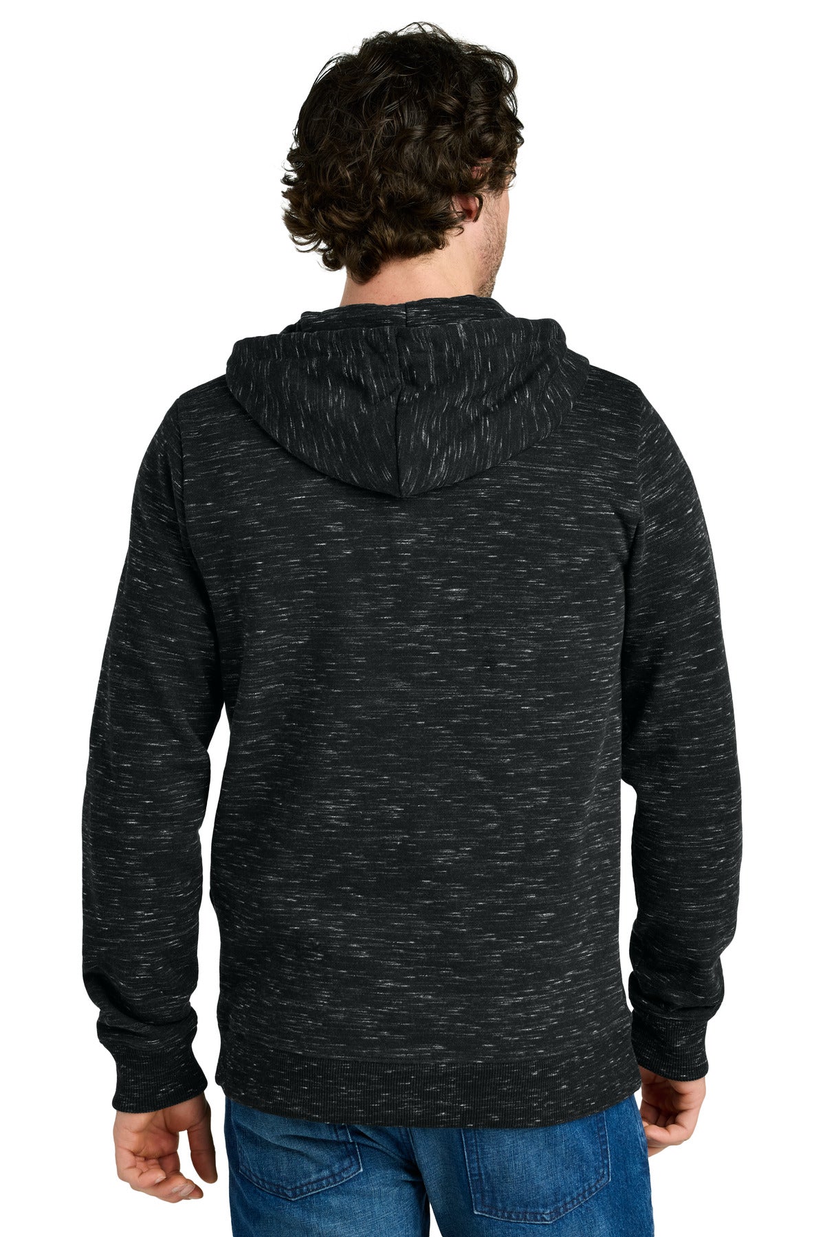 tentree Space Dye Fleece Full-Zip Hoodie - Meteorite Black Space Dye