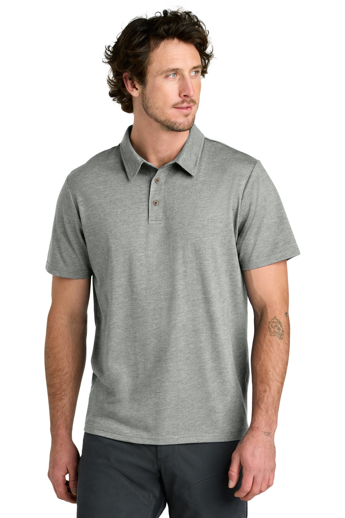 LIMITED EDITION tentree TreeBlend Polo - Hi Rise Grey Heather
