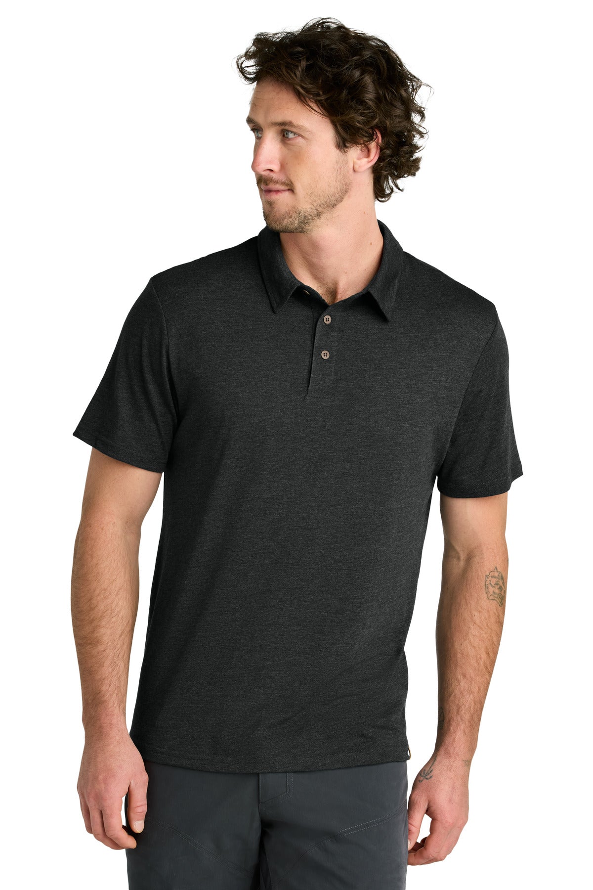 LIMITED EDITION tentree TreeBlend Polo - Meteorite Black Heather