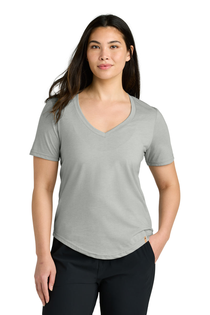 tentree Women's TreeBlend V-Neck T-Shirt - Hi Rise Grey Heather