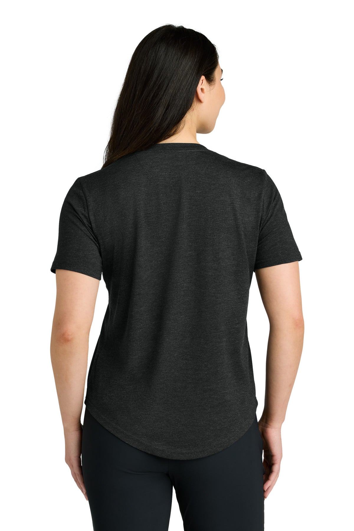 tentree Women's TreeBlend V-Neck T-Shirt - Meteorite Black Heather