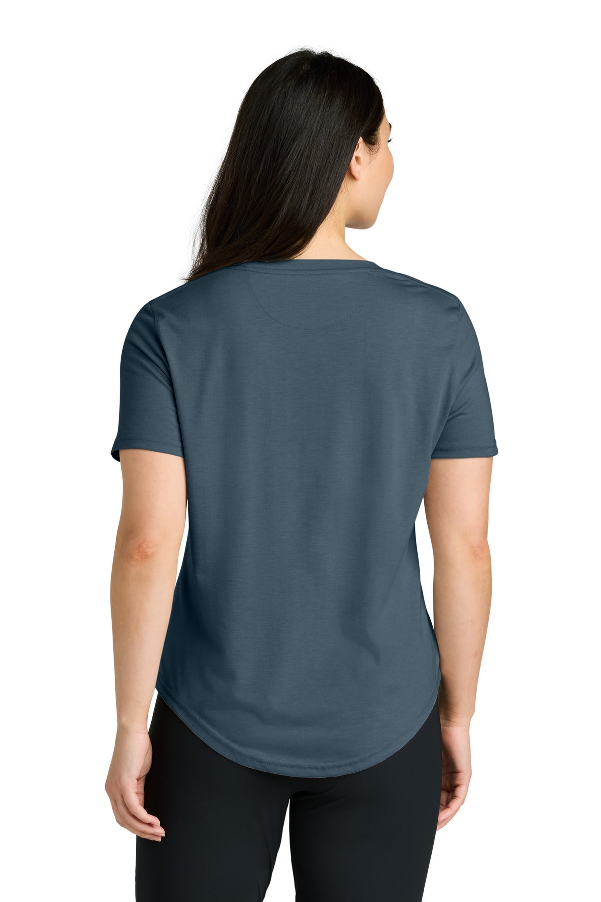 tentree Women's TreeBlend V-Neck T-Shirt - Moonlit Ocean Heather