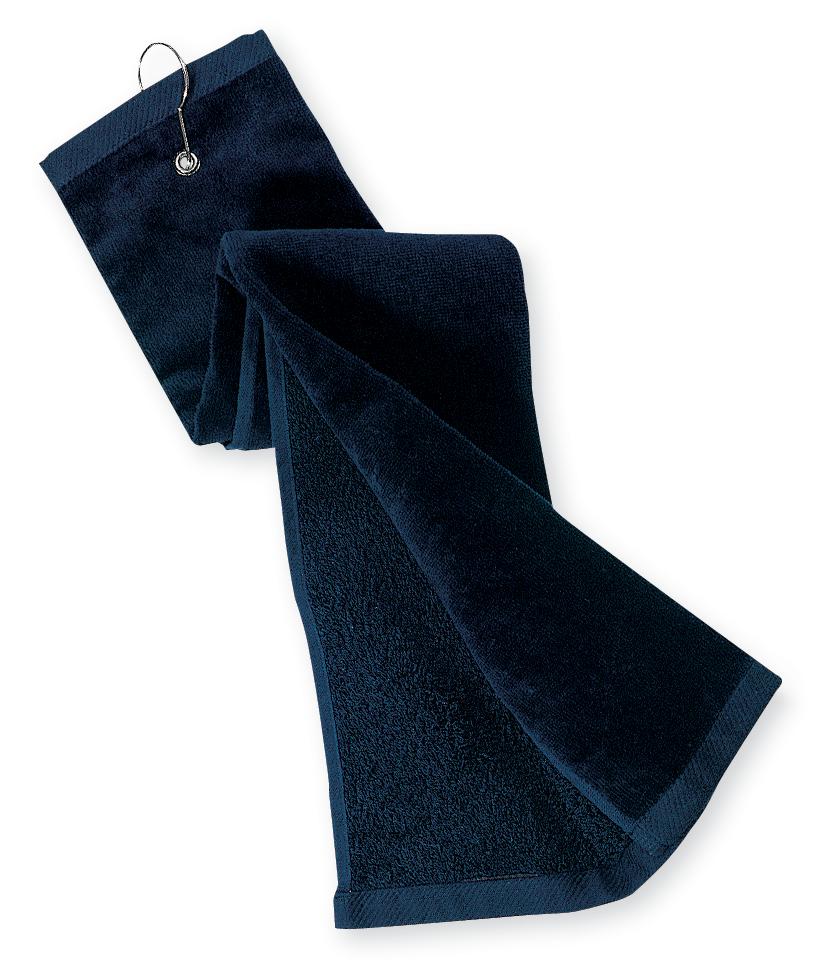 Port Authority Grommeted Tri-Fold Golf Towel - Navy