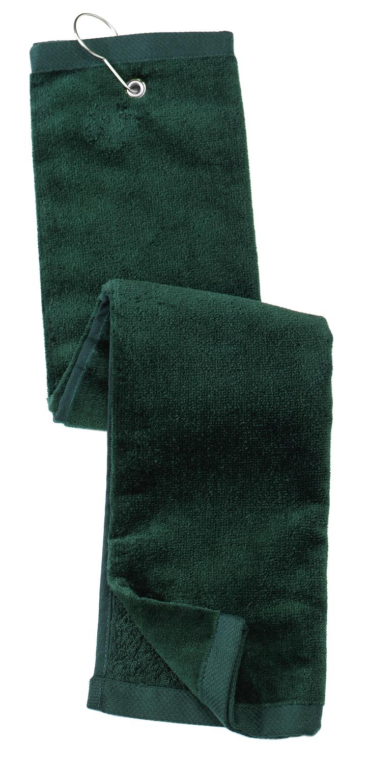Port Authority Grommeted Tri-Fold Golf Towel - Hunter