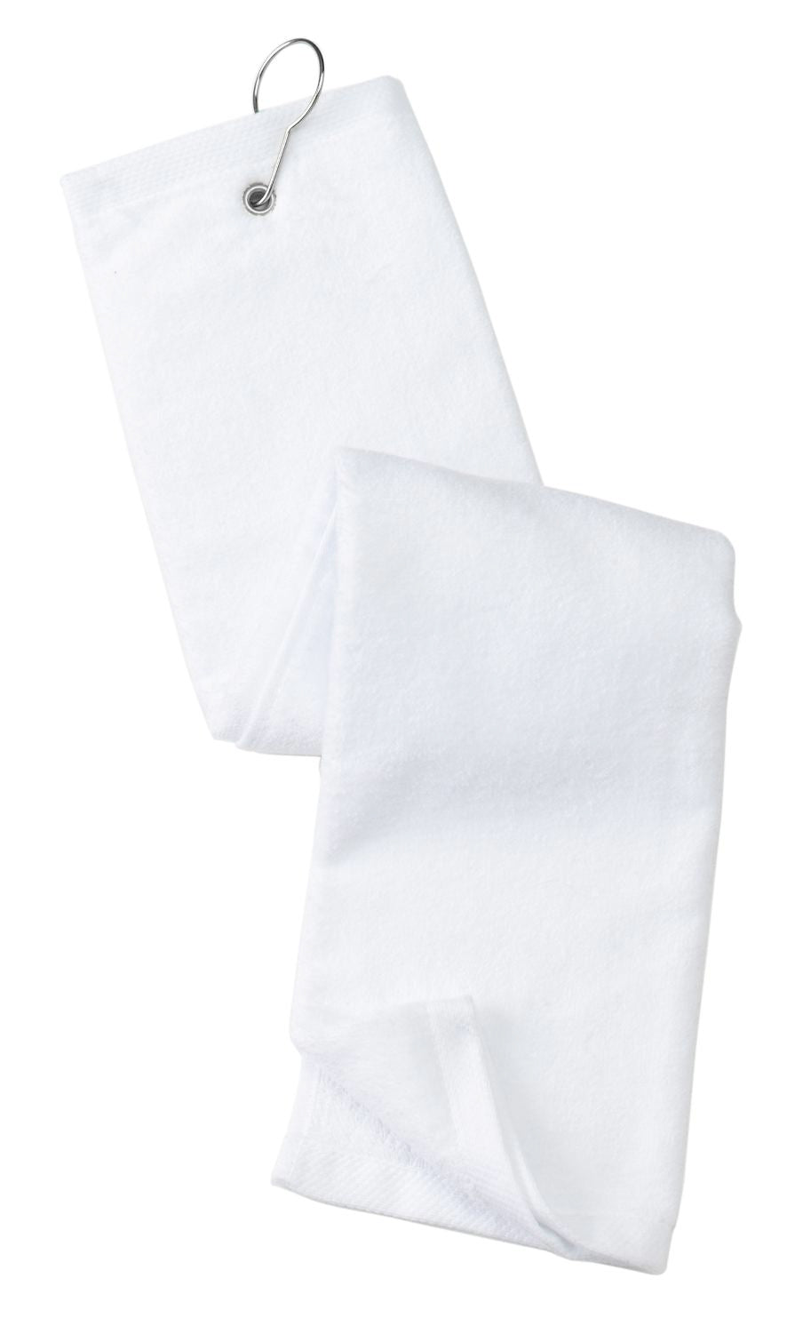 Port Authority Grommeted Tri-Fold Golf Towel - White