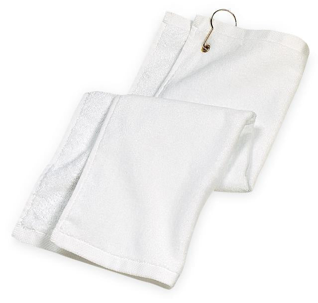 Port Authority Grommeted Golf Towel - White