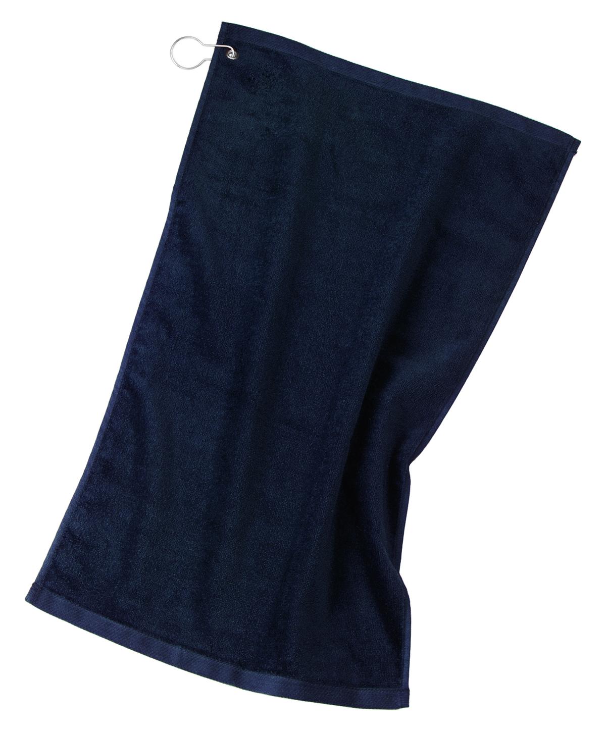 Port Authority Grommeted Golf Towel - Navy
