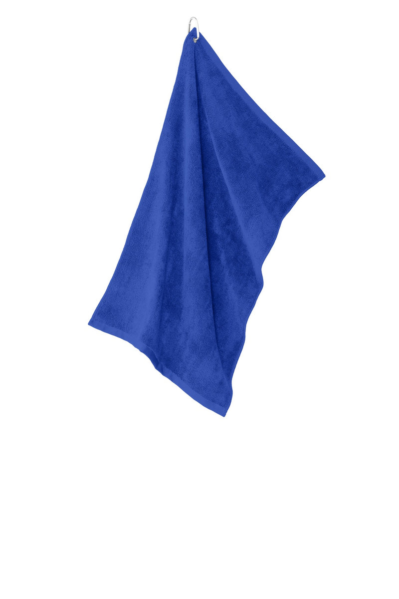 Port Authority Grommeted Microfiber Golf Towel - Royal