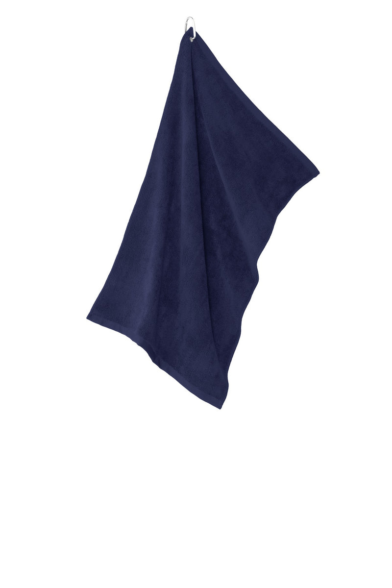 Port Authority Grommeted Microfiber Golf Towel - True Navy