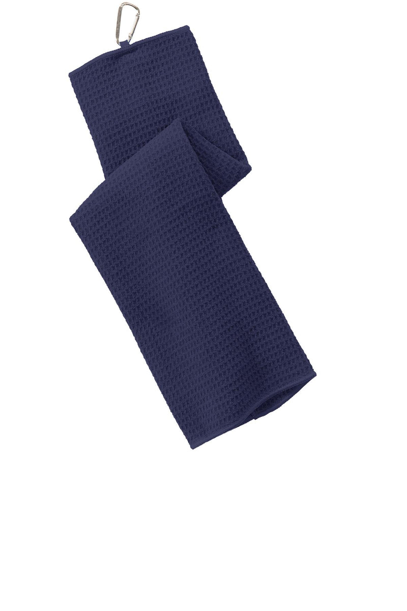 Port Authority Waffle Microfiber Golf Towel - True Navy