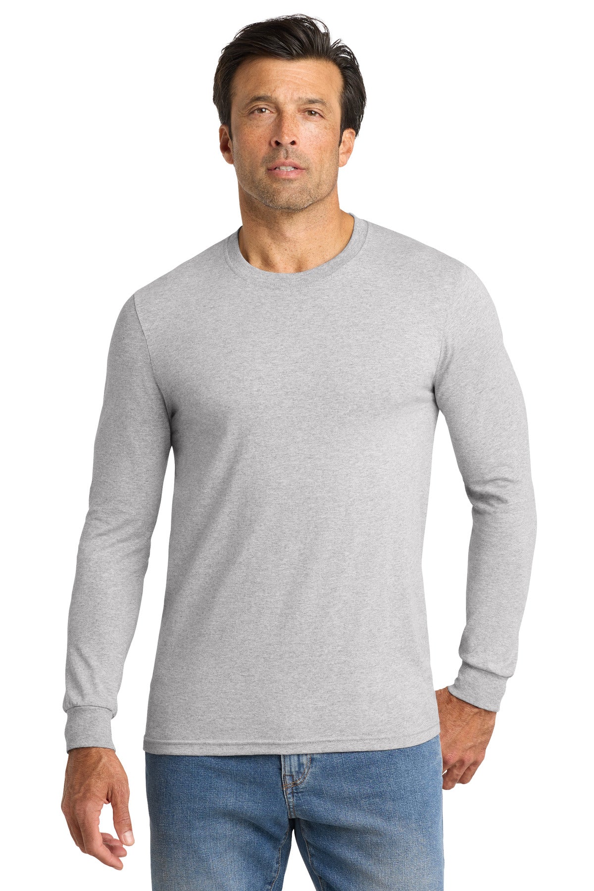 Volunteer Knitwear All-American Long Sleeve Tee - Athletic Heather