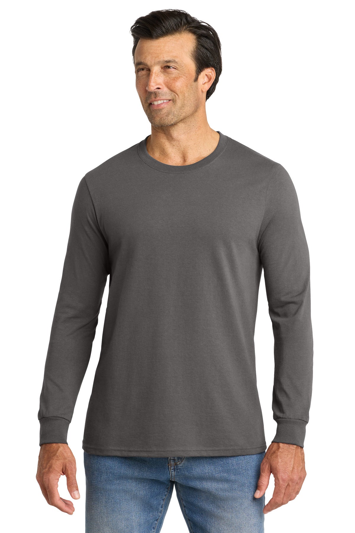 Volunteer Knitwear All-American Long Sleeve Tee - Grey Steel
