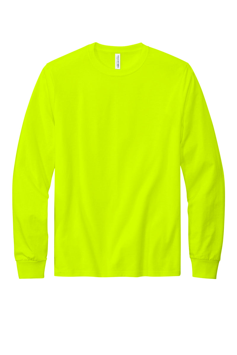 Volunteer Knitwear All-American Long Sleeve Tee - Safety Green